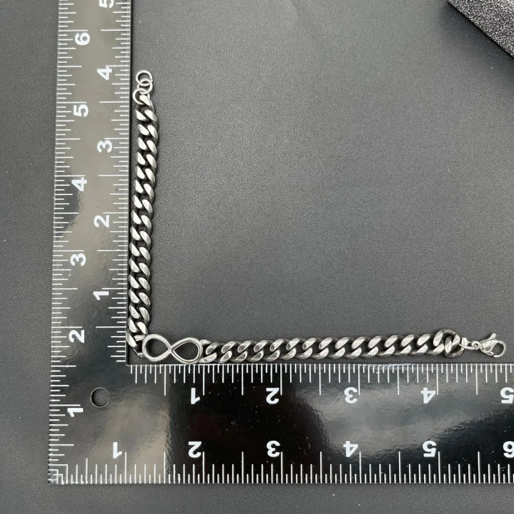Infinito-Bracciale in Acciaio da Uomo - BAU-600-B111