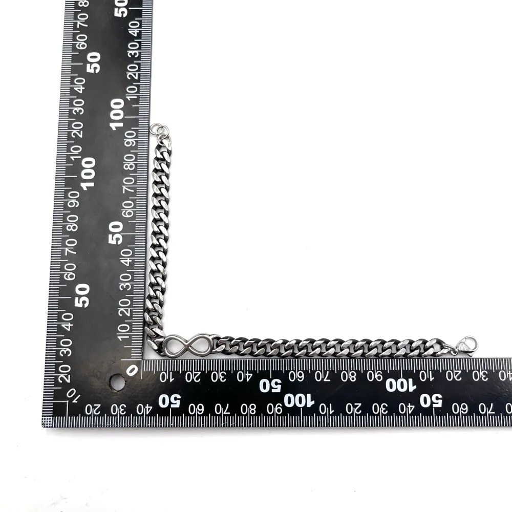 Infinito-Bracciale in Acciaio da Uomo - BAU-600-B111