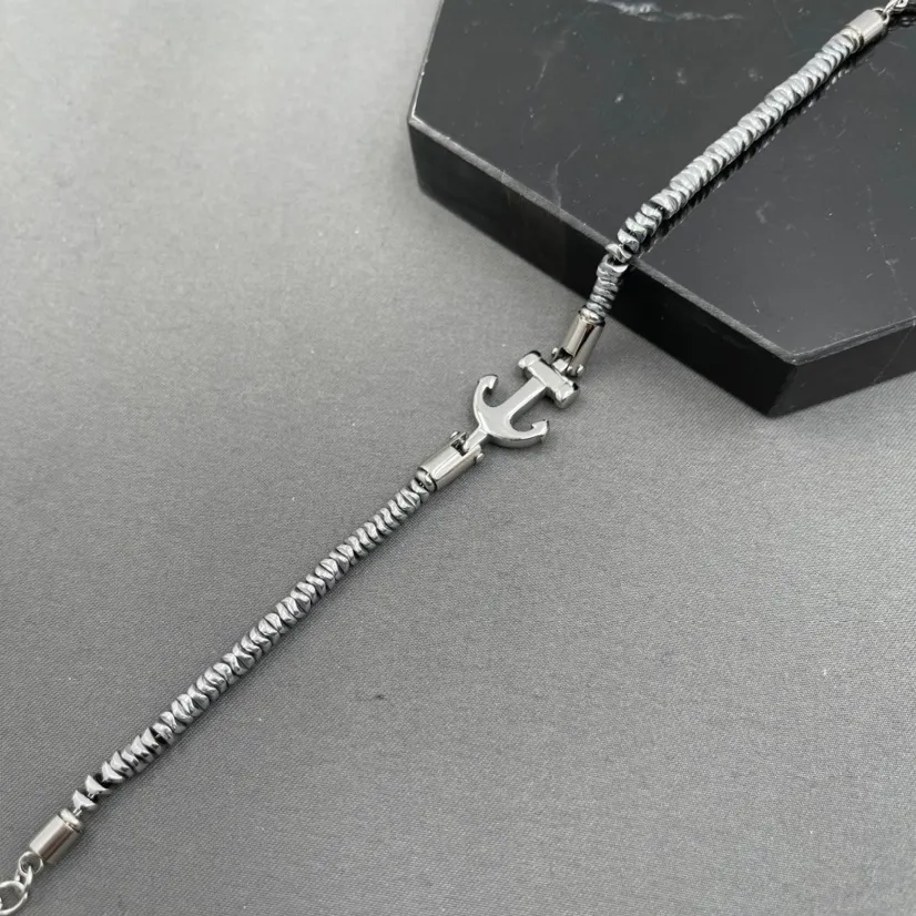 A'ncora-Bracciale in Acciaio da Uomo - BAU-600-B118A