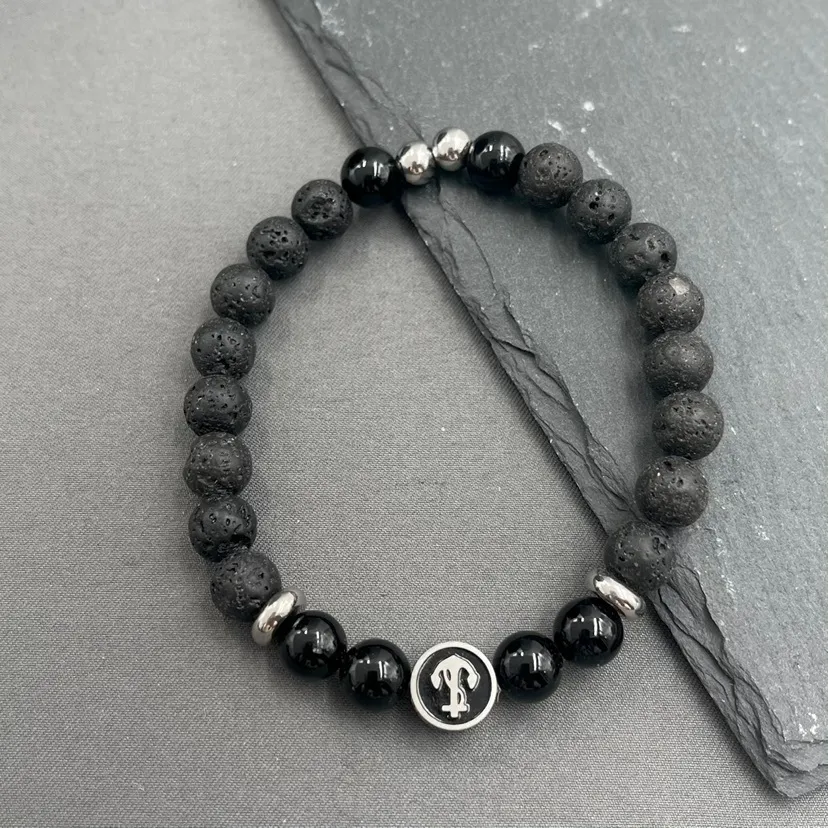 A'ncora-Bracciale Elastico in Acciaio da Uomo - BAU-600-B144