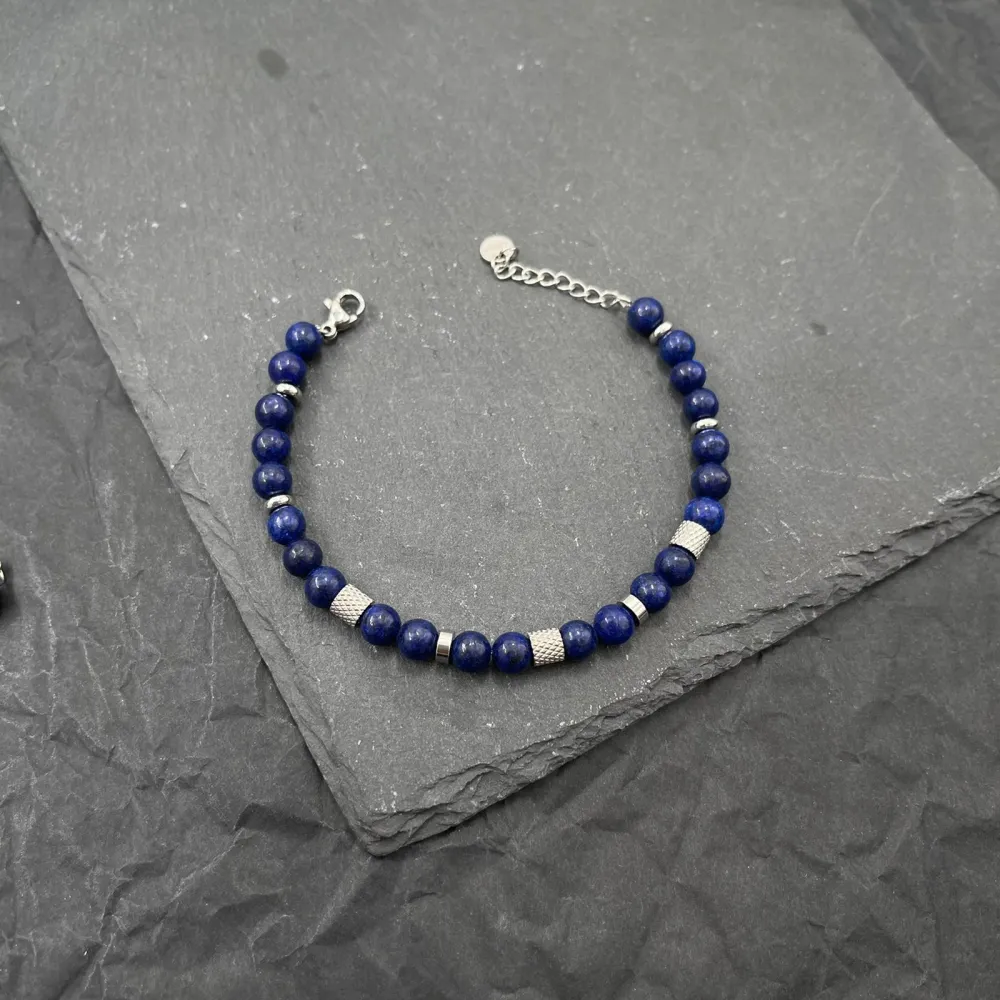 Pietrine-Bracciale in Acciaio da Uomo - BAU-600-B173