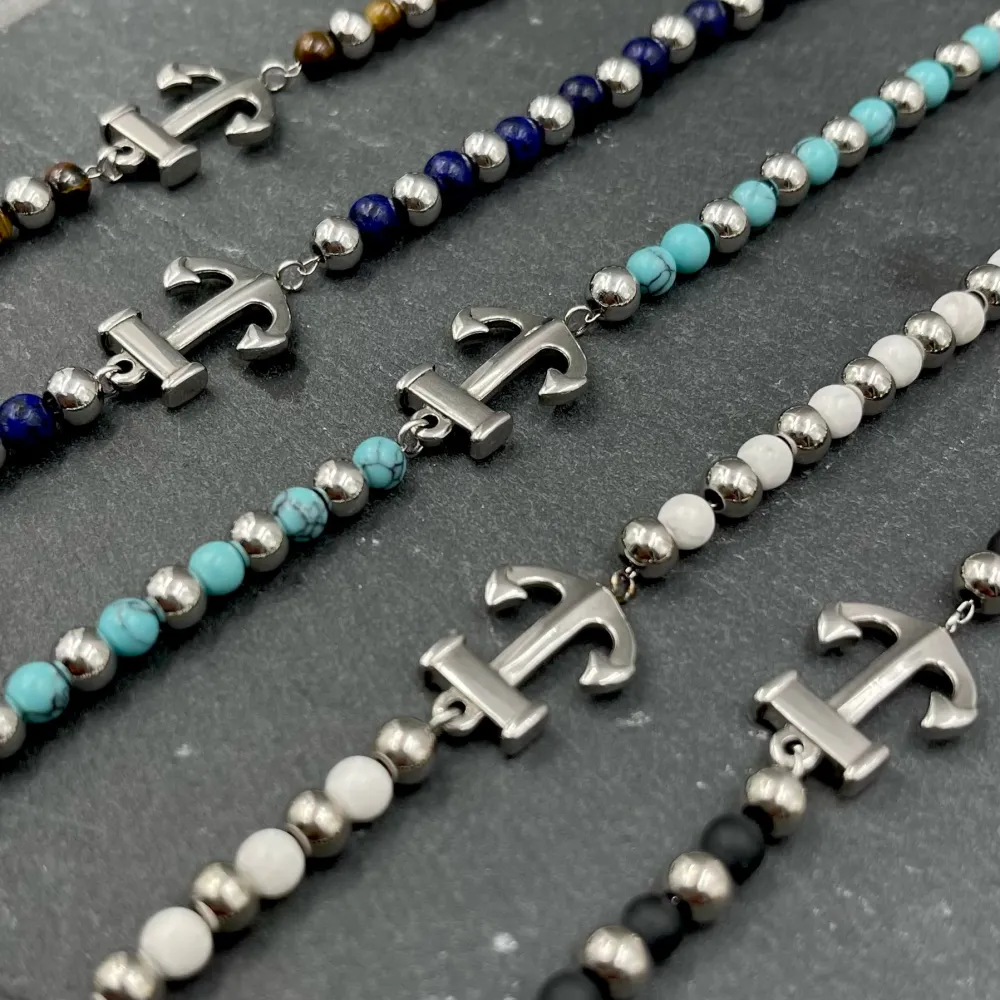 A'ncora-Bracciale in Acciaio da Uomo - BAU-600-B210