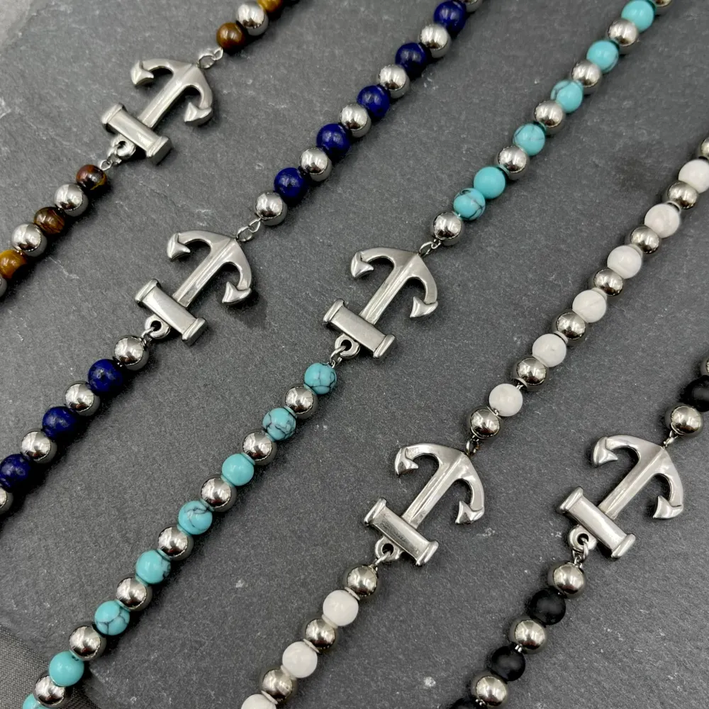 A'ncora-Bracciale in Acciaio da Uomo - BAU-600-B210