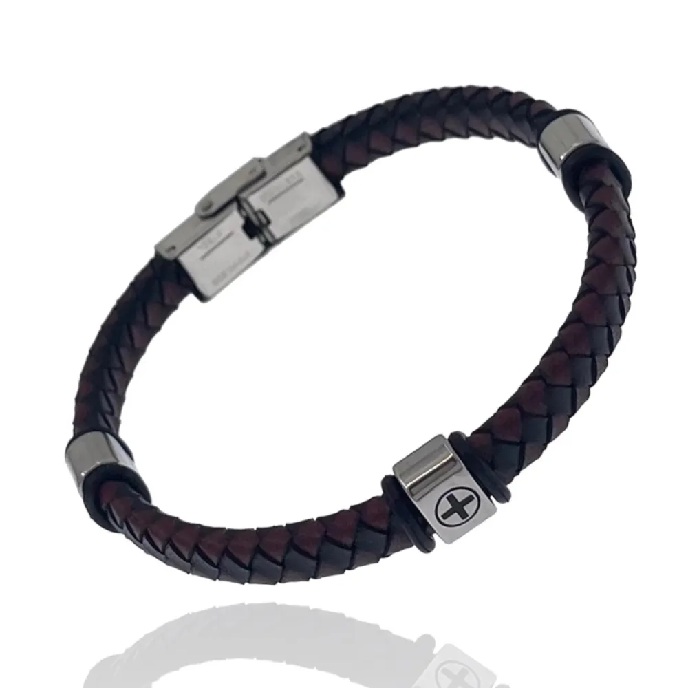 Crcoe-Bracciale in Acciaio da Uomo - BAU-600-H255