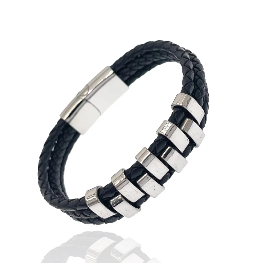 Semplice-Bracciale da Uomo in Acciaio - BAU-720-26