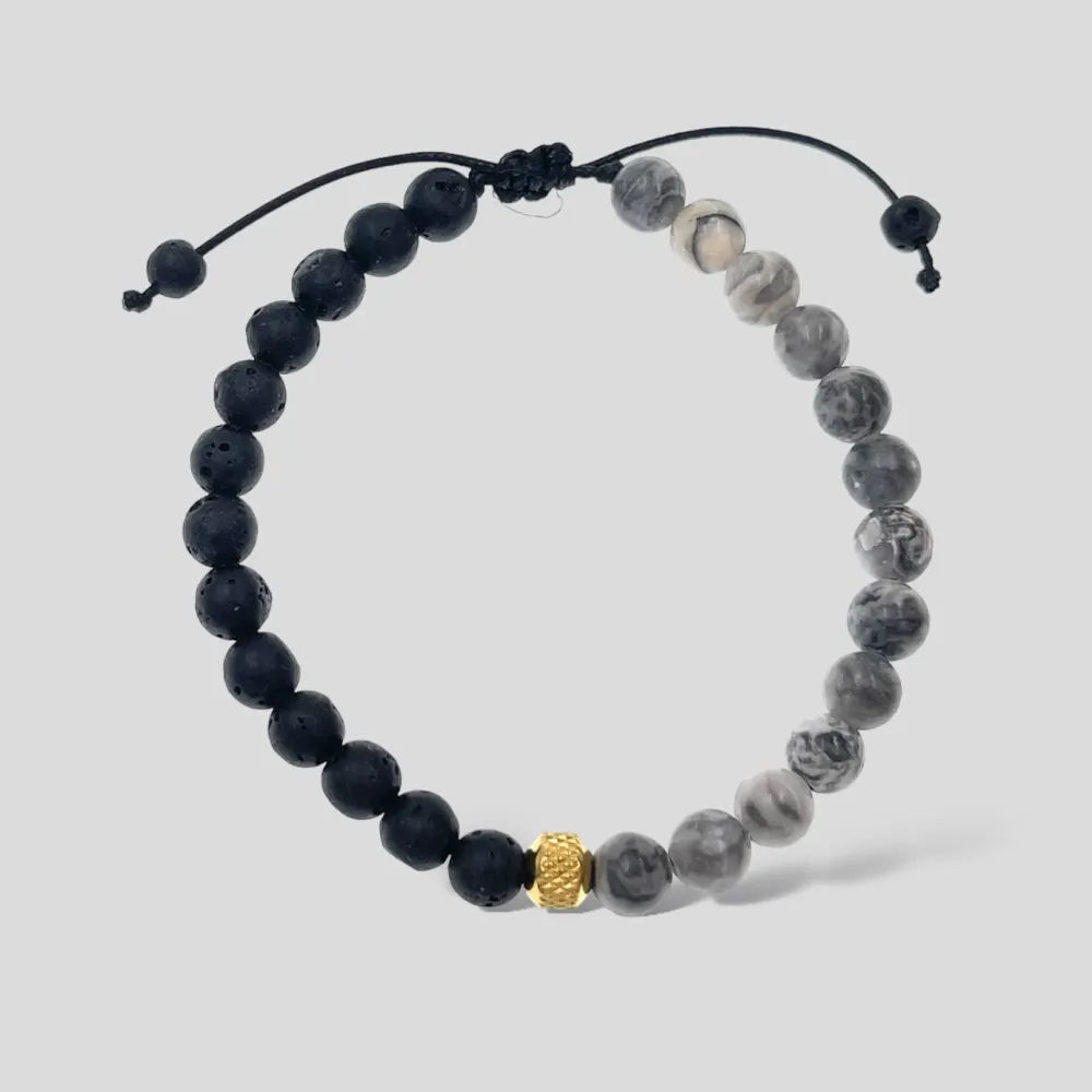 Semplice-Bracciale Scorrevole in Acciaio da Uomo - BAU-739-01