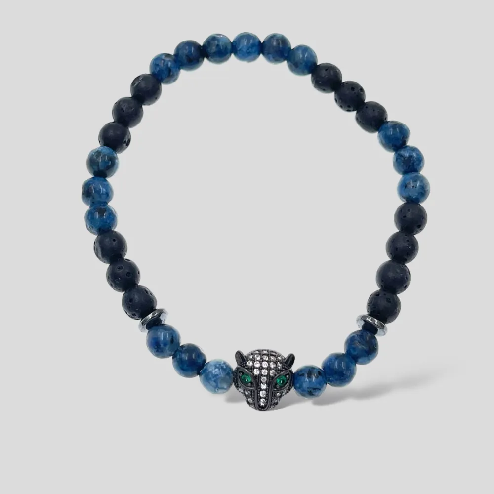 Pantera-Bracciale Elastico in Acciaio da Uomo - BAU-739-05 6mm