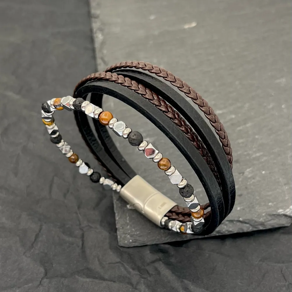 Multifili-Bracciale da Uomo in Acciaio - BAU-H600-260