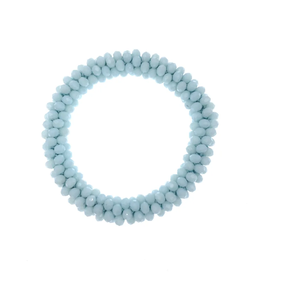 BCE1412-Cristalli Tonalità Verde - Bracciale Elastico - BCE1412-Cristalli Tonalità Blu- Bracciale Elastico