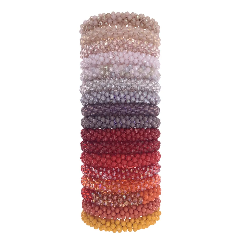 BCE1412-Cristalli - Bracciale Elastico - BCE1412-Cristalli Tonalità Rosso - Bracciale Elastico