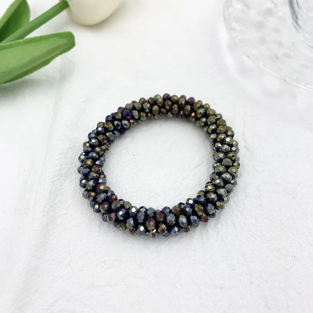 Tonalità Mix-Bracciale Elastico con Cristalli - BEC-1412 Tonalità Mix