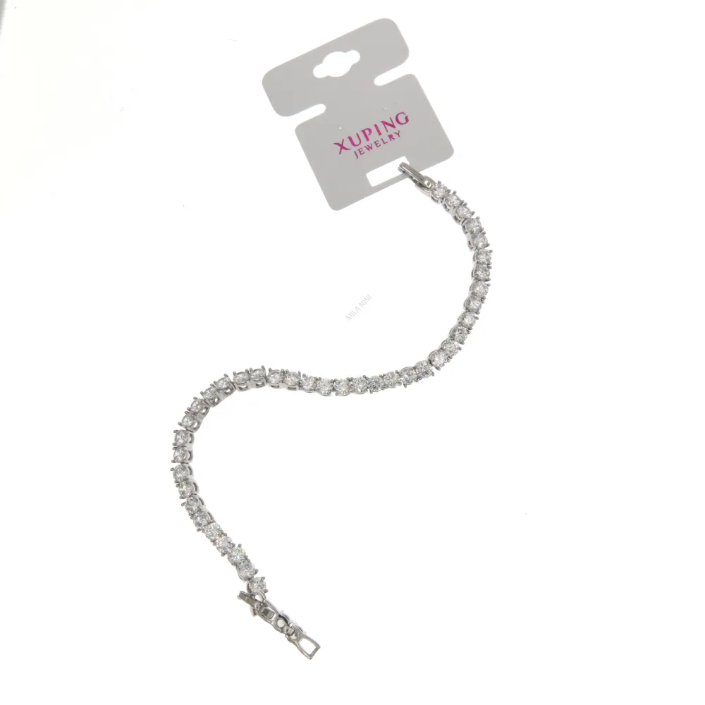 BMZ6583-Tennis 4mm-Bracciale con Zirconia Xuping - BMZ6583-Tennis 4mm-Bracciale con Zirconia Xuping