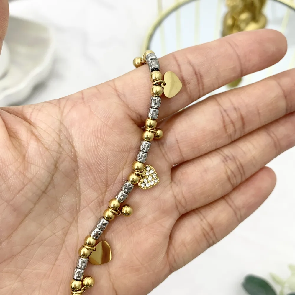 Mix Soggetti-12pz Bracciali in Acciaio con chiusura - BPA-103-AA3724-3736B