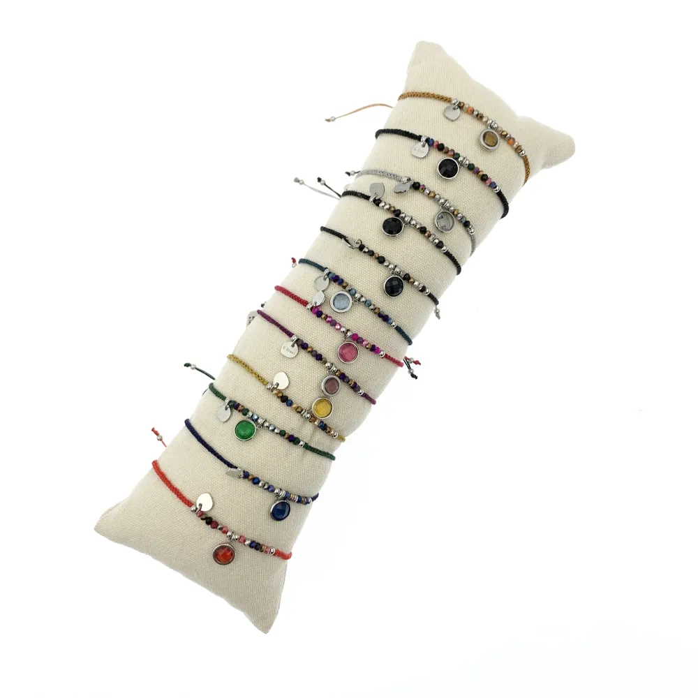 12Pz Bracciali in Acciaio Regolabili + Cuscino in Omaggio - BPA104-639