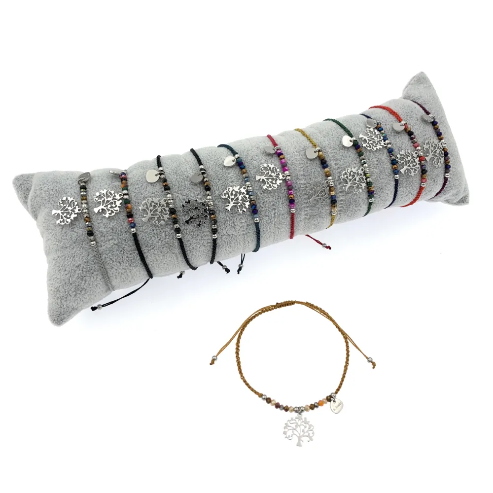 12Pz Bracciali in Acciaio Regolabili + Cuscino in Omaggio - BPA104-640