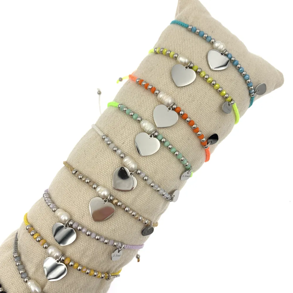 12Pz Bracciali in Acciaio Regolabili + Cuscino in Omaggio - BPA104-873