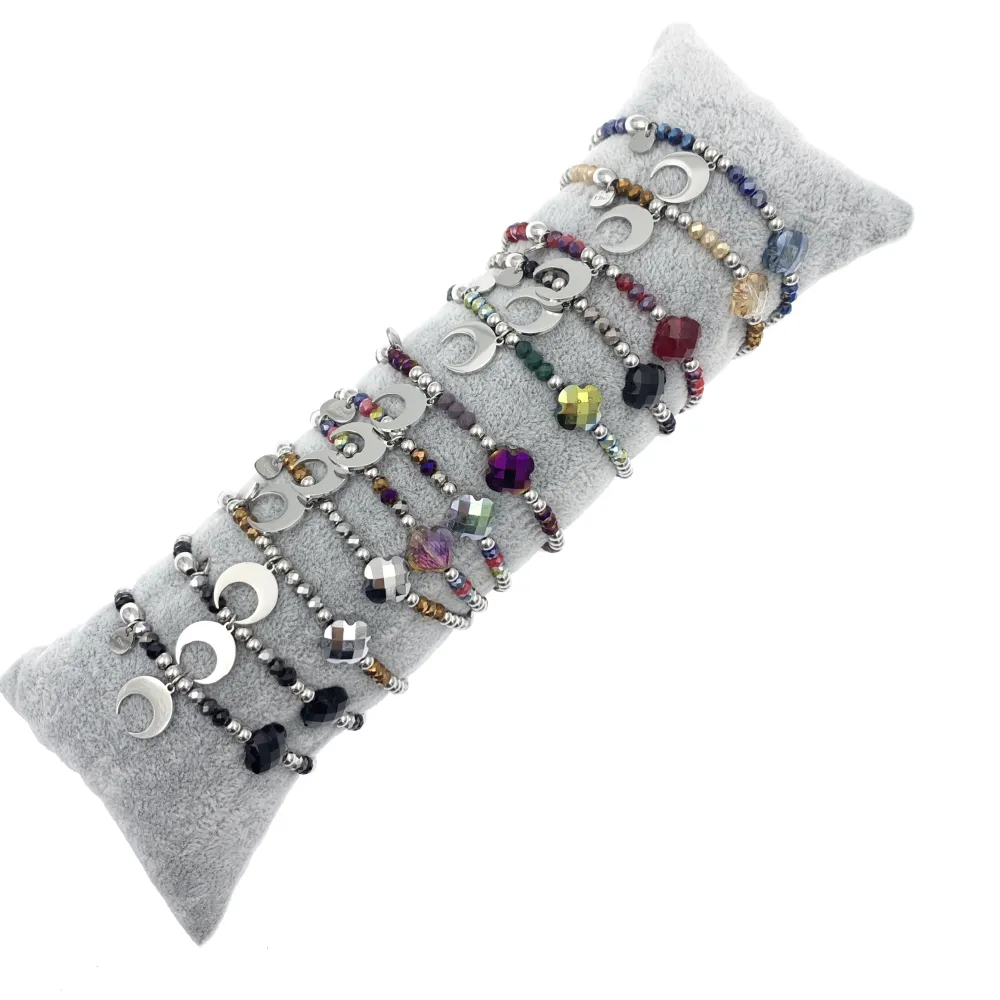 12Pz Bracciali Elastici in Acciaio+Cuscino in Omaggio - BPA413-520