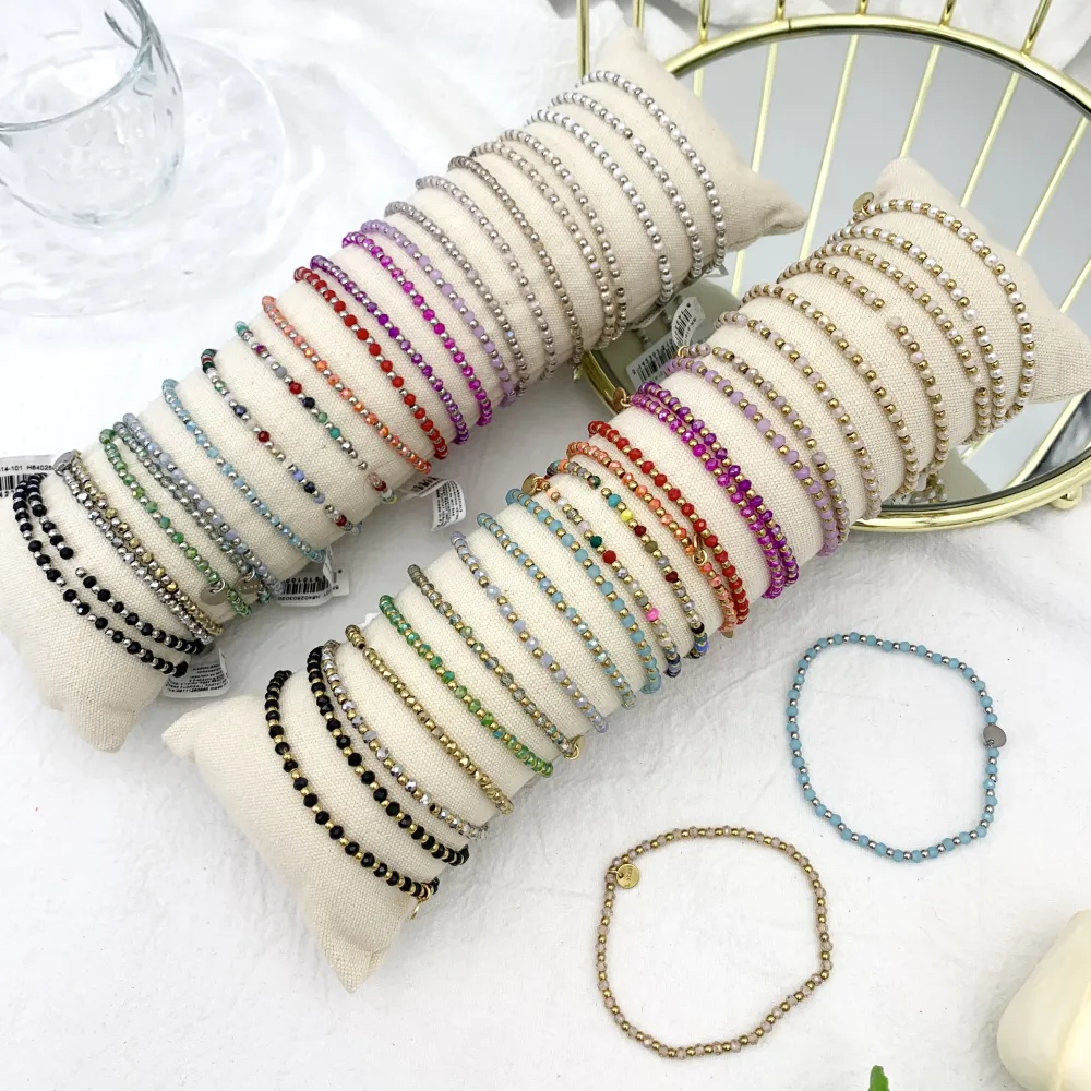 Perline Colorate-24pz Bracciali Elastici - BPA-514-101A