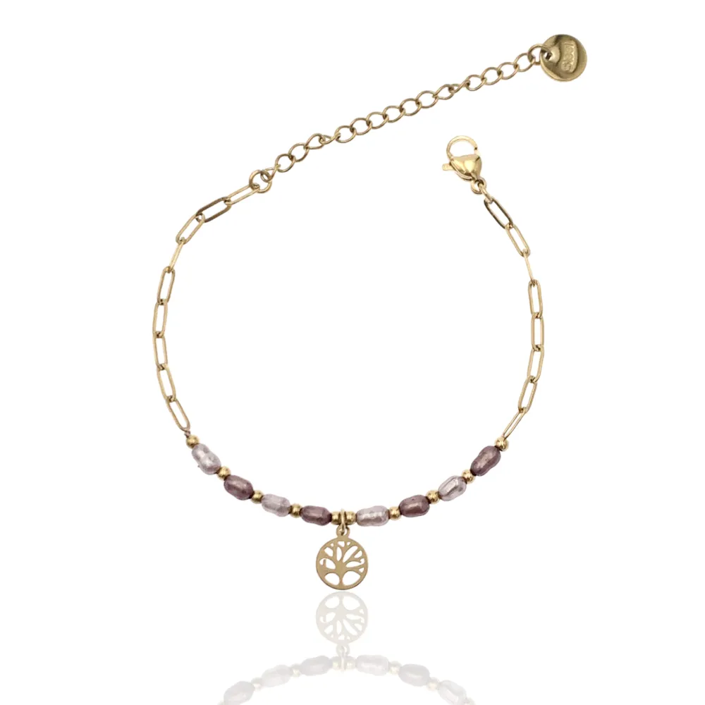 Mix Soggetti-15pz Bracciali in Acciaio - BPA-732-140 FUCSIA