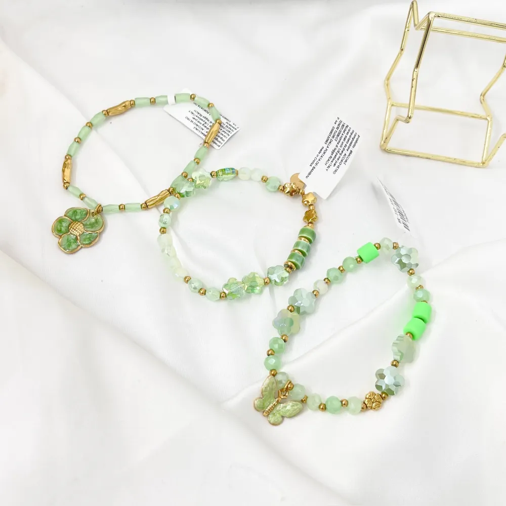 Fiore-Set 3pz Bracciali Elastici in Acciaio - BPA-732-339