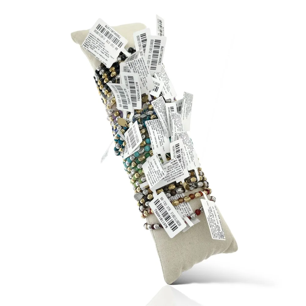 Perline-30pz Bracciali in Acciaio - BPA-732-378