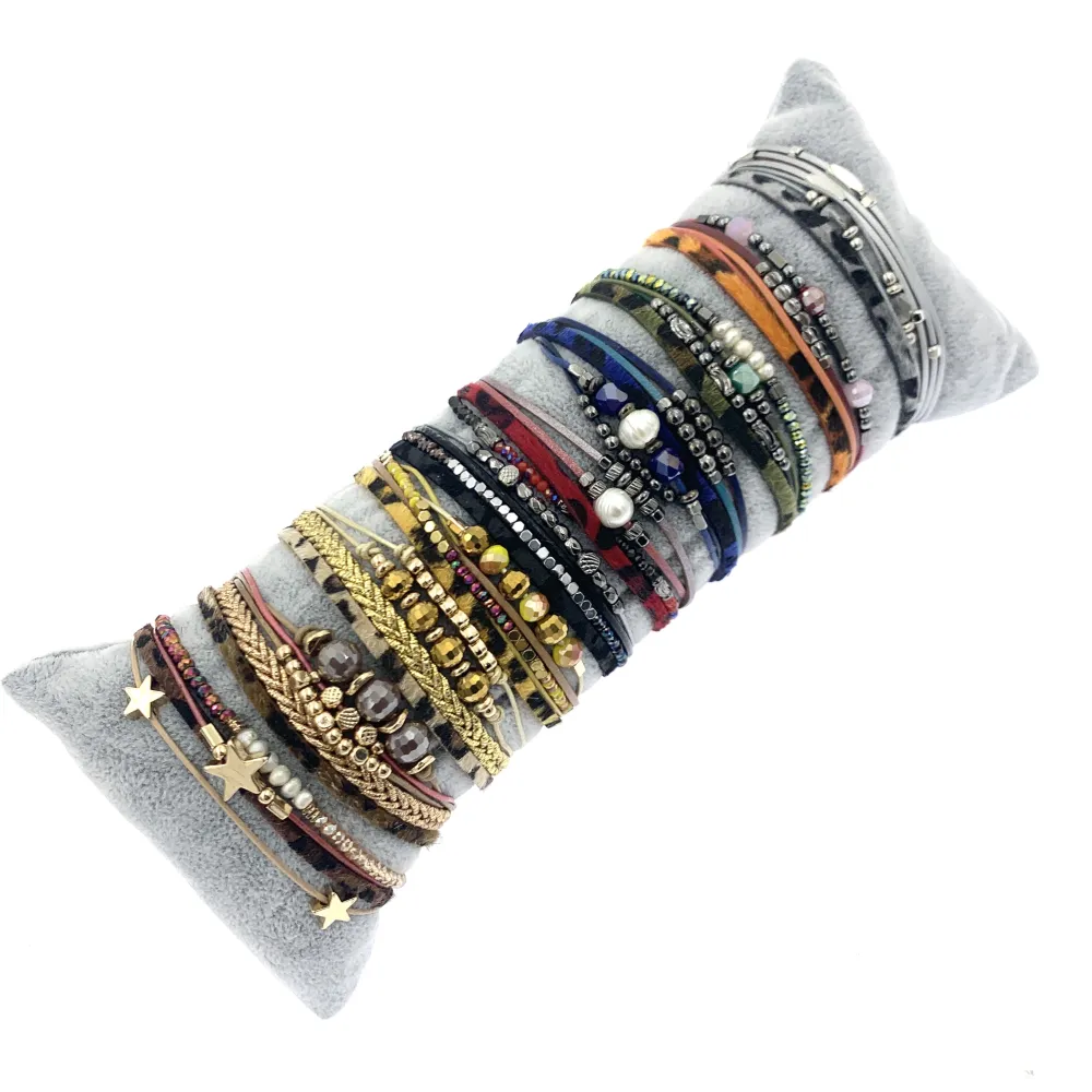 BPM176-197-Multifili con Charmes- 10 Pz Bracciali - BPM176-197-Multifili con Charmes- 10 Pz Bracciali