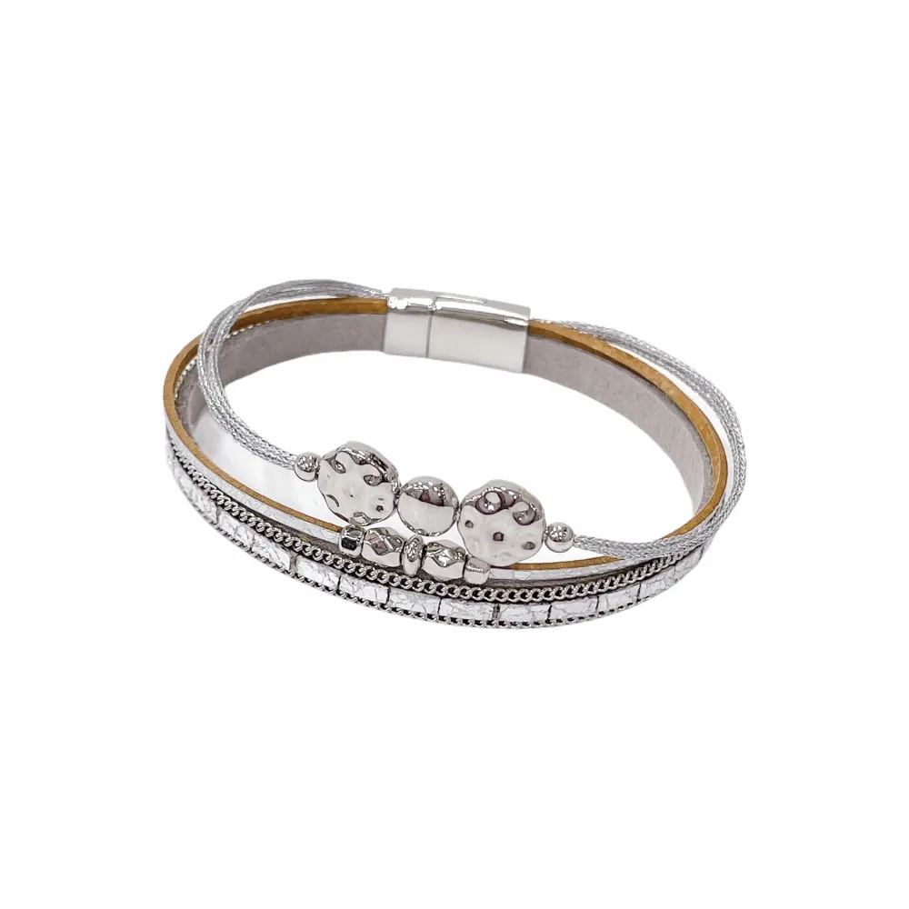 12Pz Bracciali +Cuscino in Omaggio - BPM176-230-Multifili con Charmes-12 Pz Bracciali