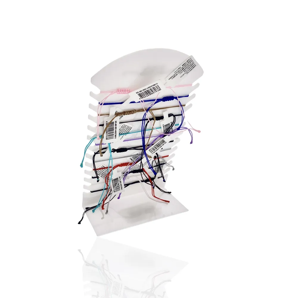 Vetro Triangolare  con Perline-12pz Bracciali Regolabili - BPM-480-R03