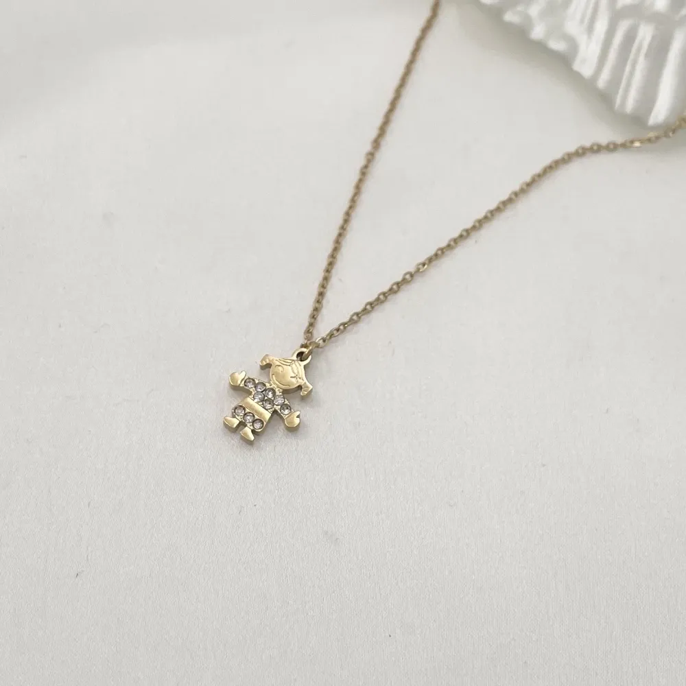 Bimba-Collana Corta in Acciaio - CAC-103-AA1029N