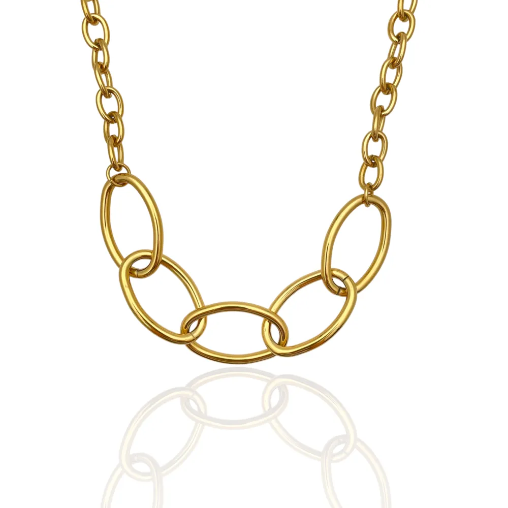 Catena -Collana Corta in Acciaio - CAC-103-AA145N