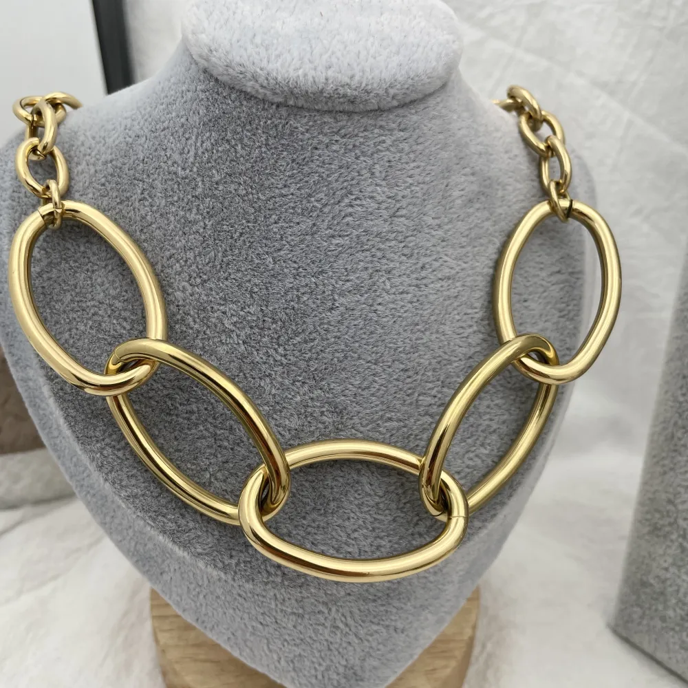 Catena -Collana Corta in Acciaio - CAC-103-AA145N