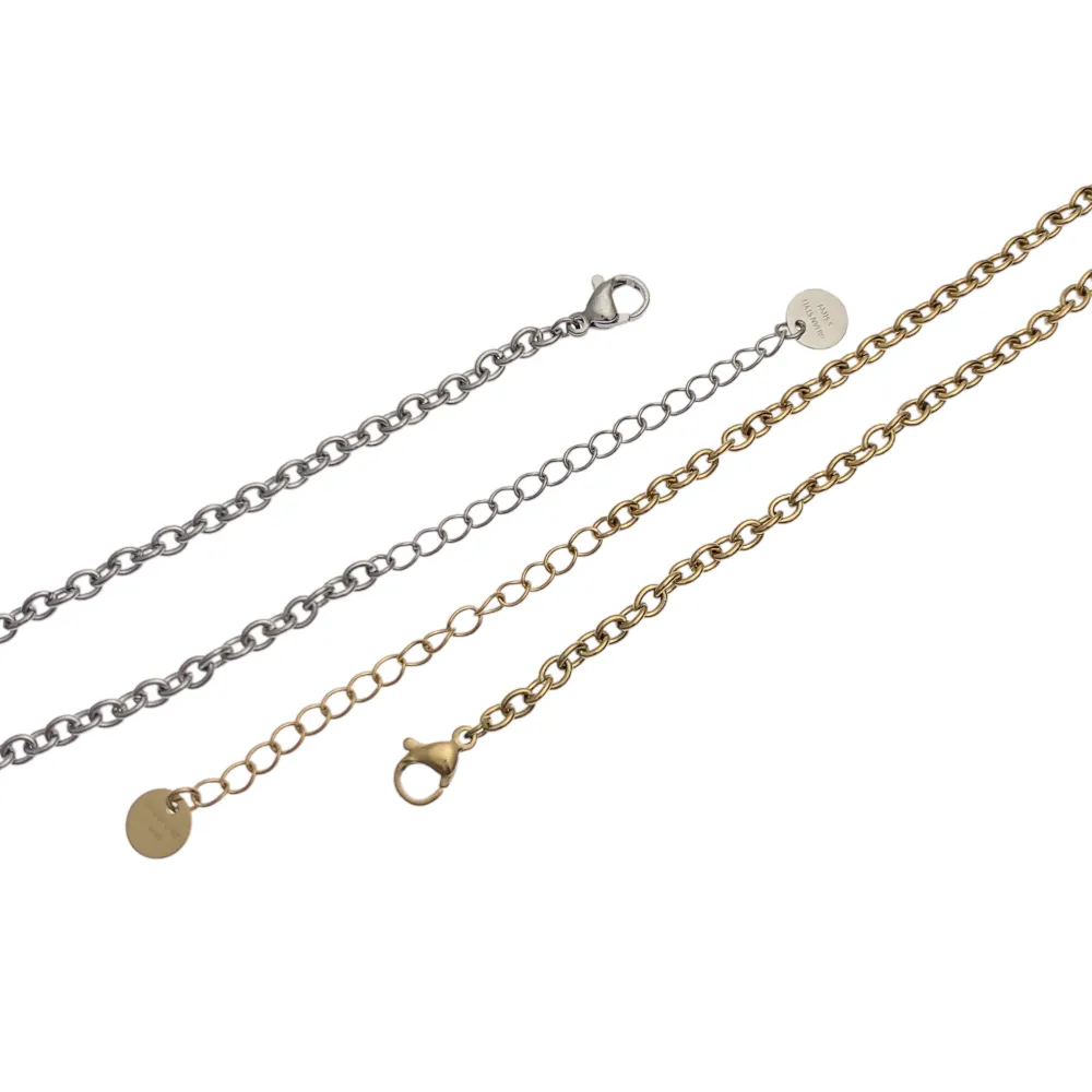 Campanello con Strass-Collana Corta in Acciaio - CAC-103-AA2358N