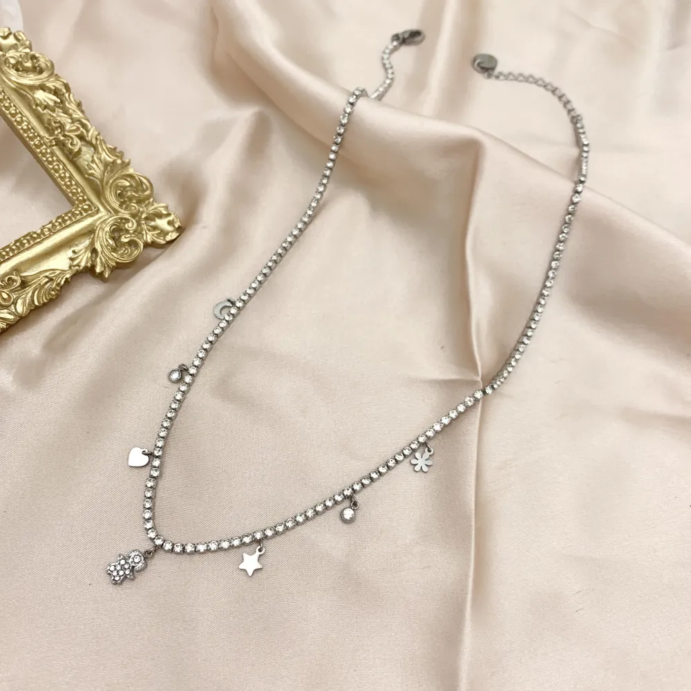 Tennis con Bimba-Collana Corta in Acciaio - CAC-103-AA2540N Bimba