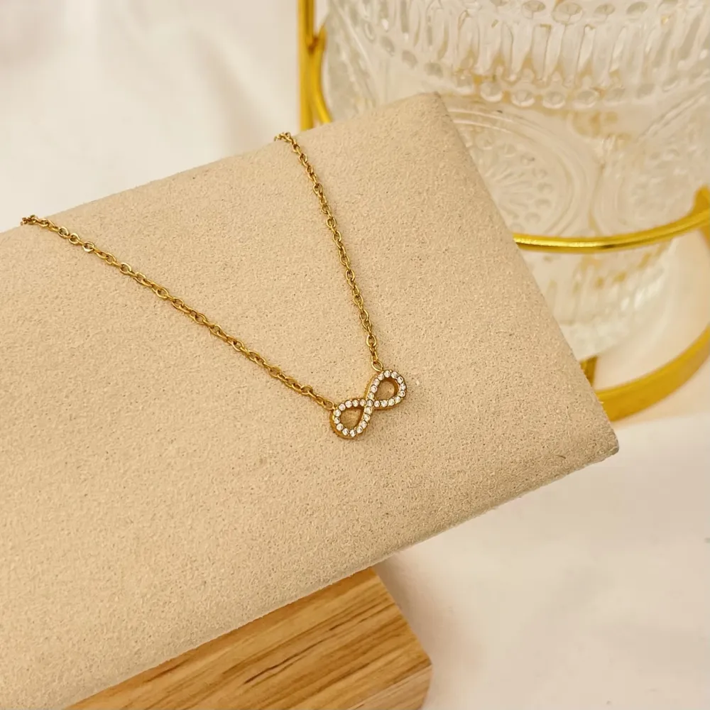 Infinito-Collana Corta in Acciaio - CAC-103-AA2826N