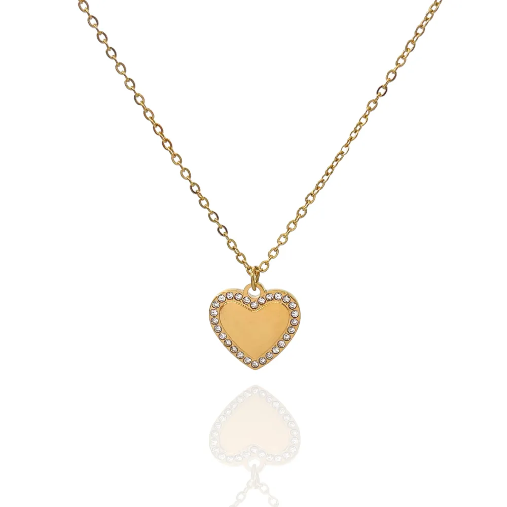 Cuore-Collana Corta in Acciaio - CAC-103-AA2865N