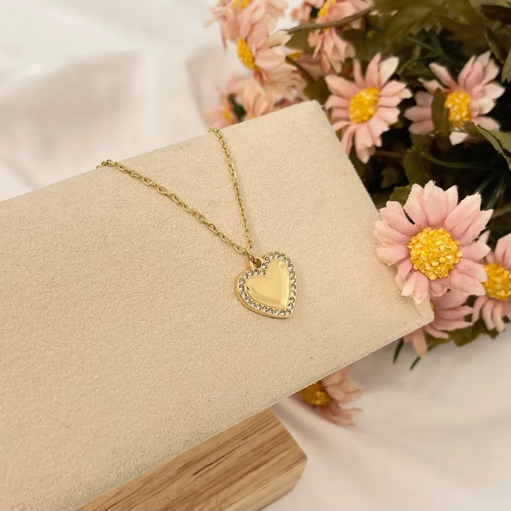 Cuore-Collana Corta in Acciaio - CAC-103-AA2865N