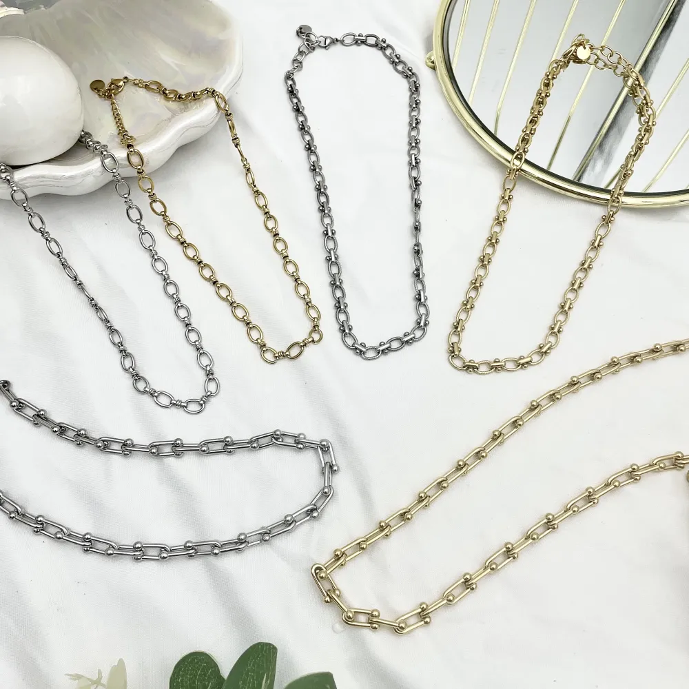 Catena-Collana Corta in Acciaio - CAC-103-AA3564N