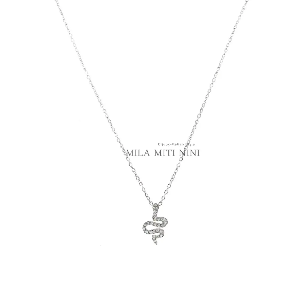 Serpente-Collana Corta in Acciaio - CAC103-AA3