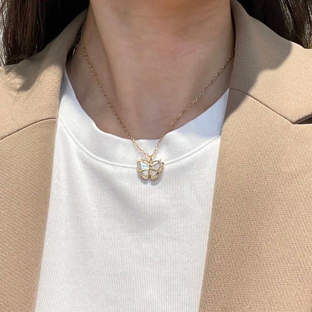 Farfalla-Collana Girocollo in Acciaio - CAC-103-AA4179N