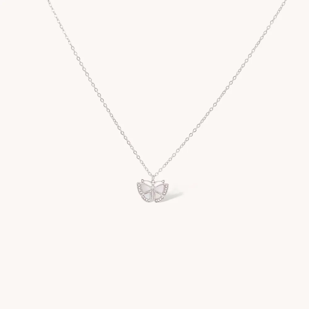 Farfalla-Collana Girocollo in Acciaio - CAC-103-AA4179N