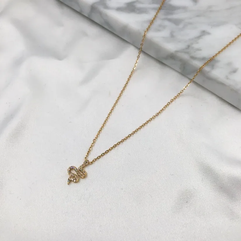 Serpente con Zirconia-Collana Corta in Acciaio - CAC-103-AA42N