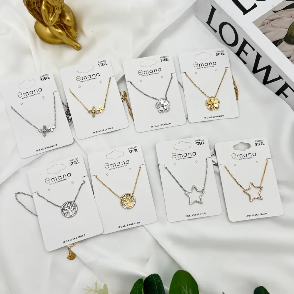 Stella Vuota -Collana Girocollo in Acciaio - CAC-103-AA4368N