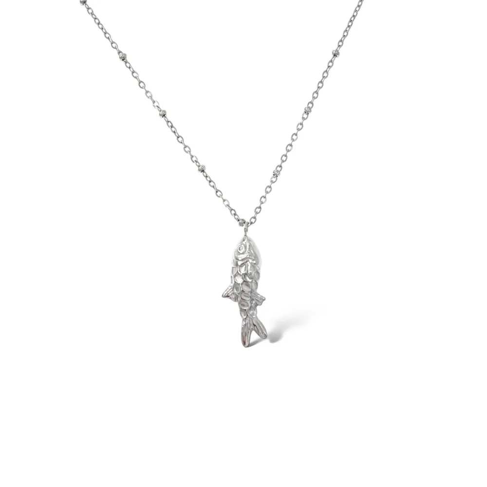 Pesce -Collana Girocollo in Acciaio - CAC-103-AA5100N