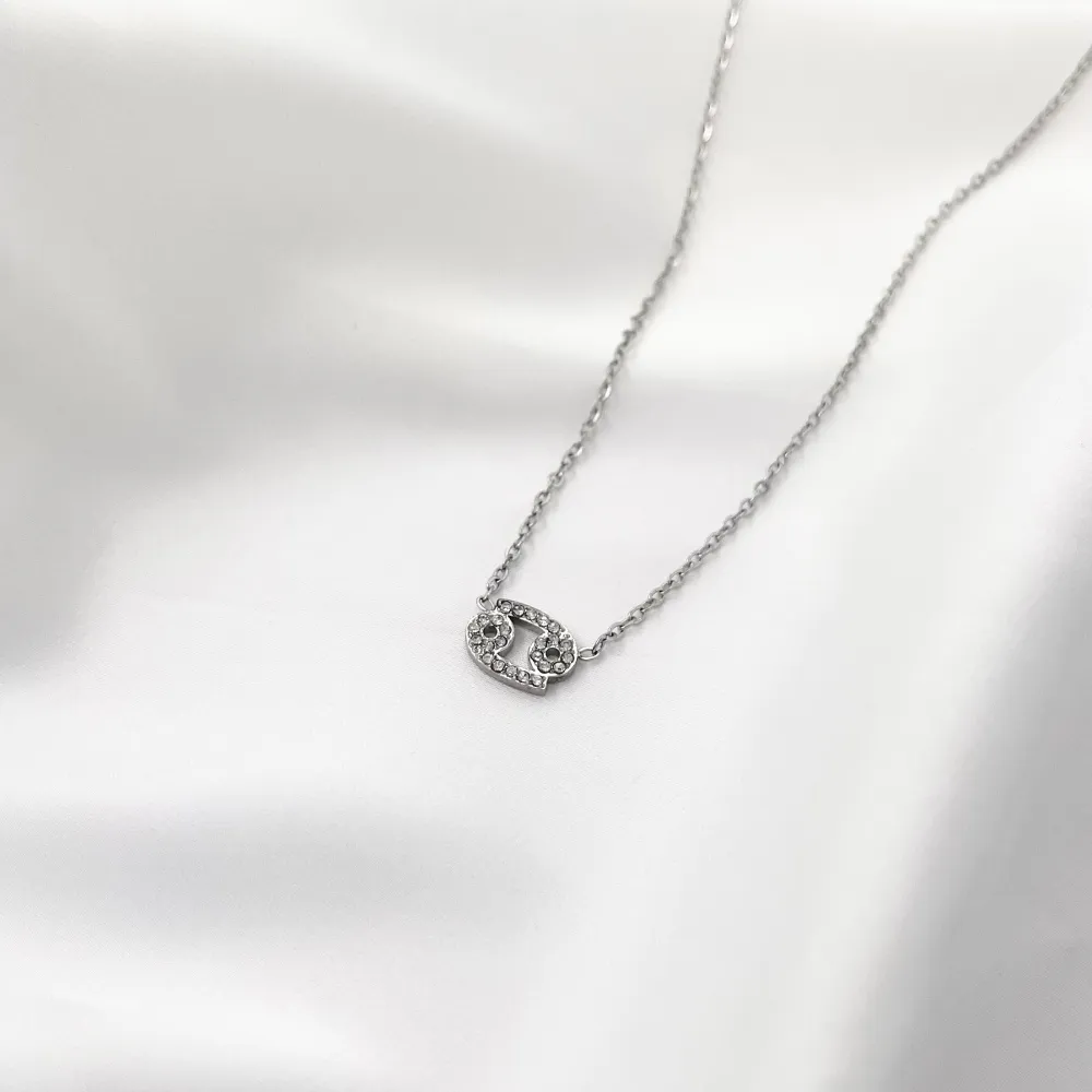 Segni Zodiacali -Collana Corta in Acciaio - CAC-103-AA52N Acciaio