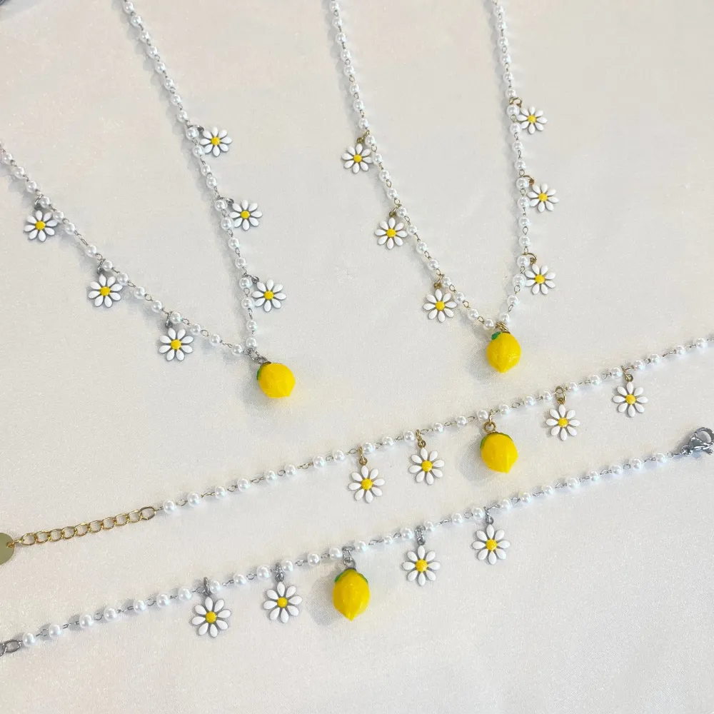 Limone Margherita -Collana Corta in Acciaio - CAC-103-AA5394N