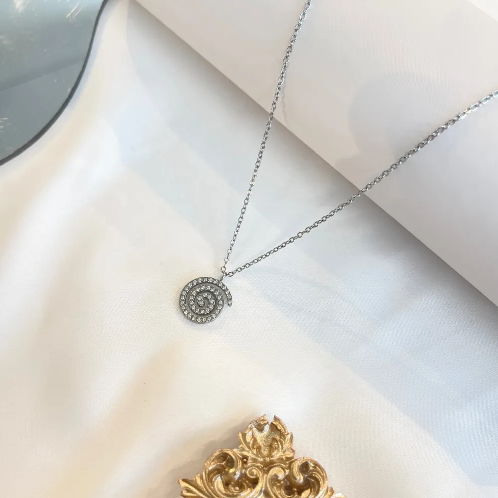 Chiocciola-Collana Girocollo in Acciaio - CAC-103-AA5551N