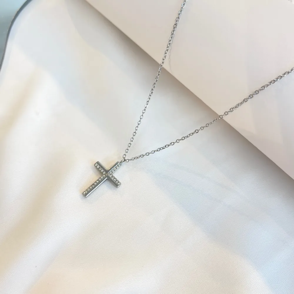 Croce-Collana Girocollo in Acciaio - CAC-103-AA5668N