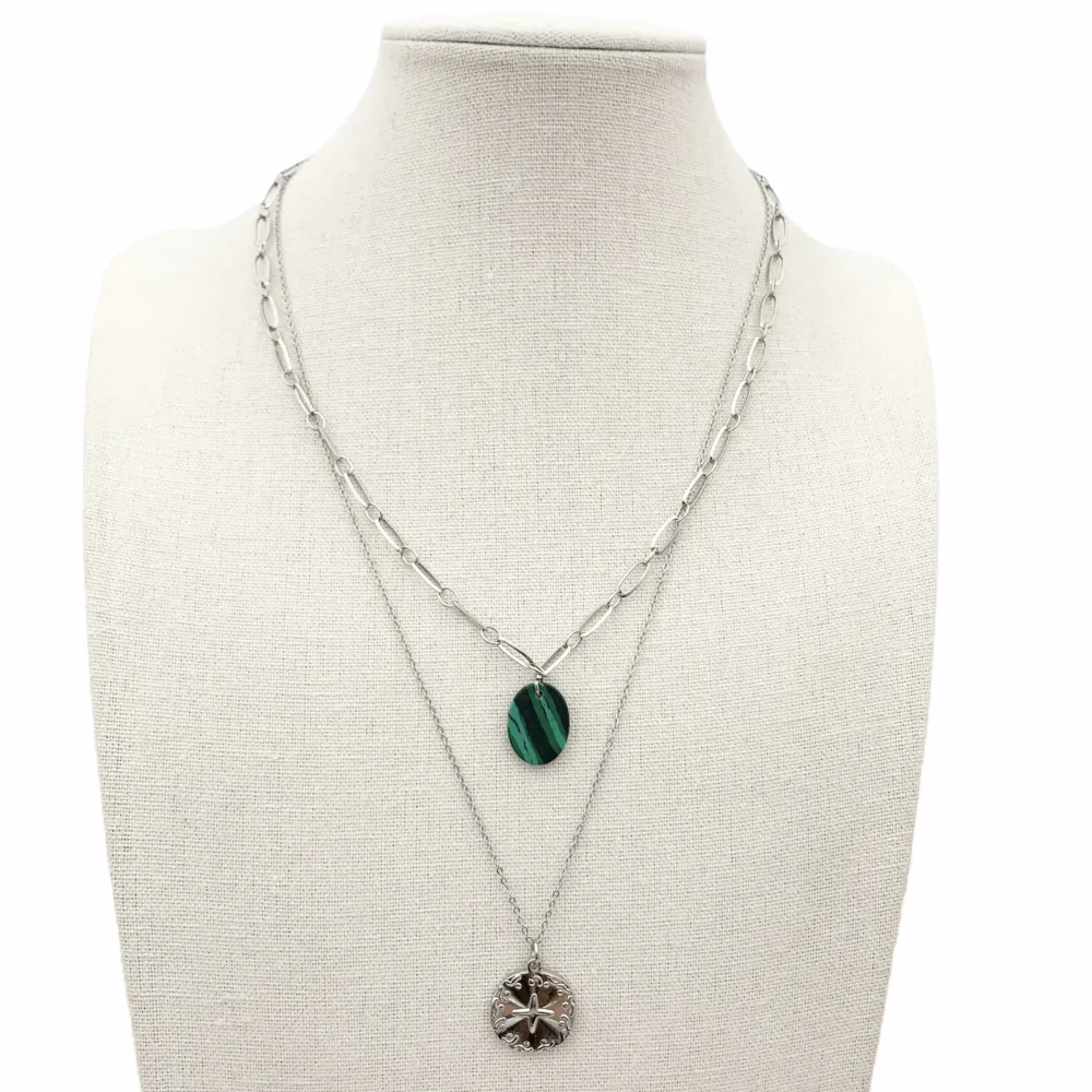 Multifilo collana acciaio - CAC-104-SD-94