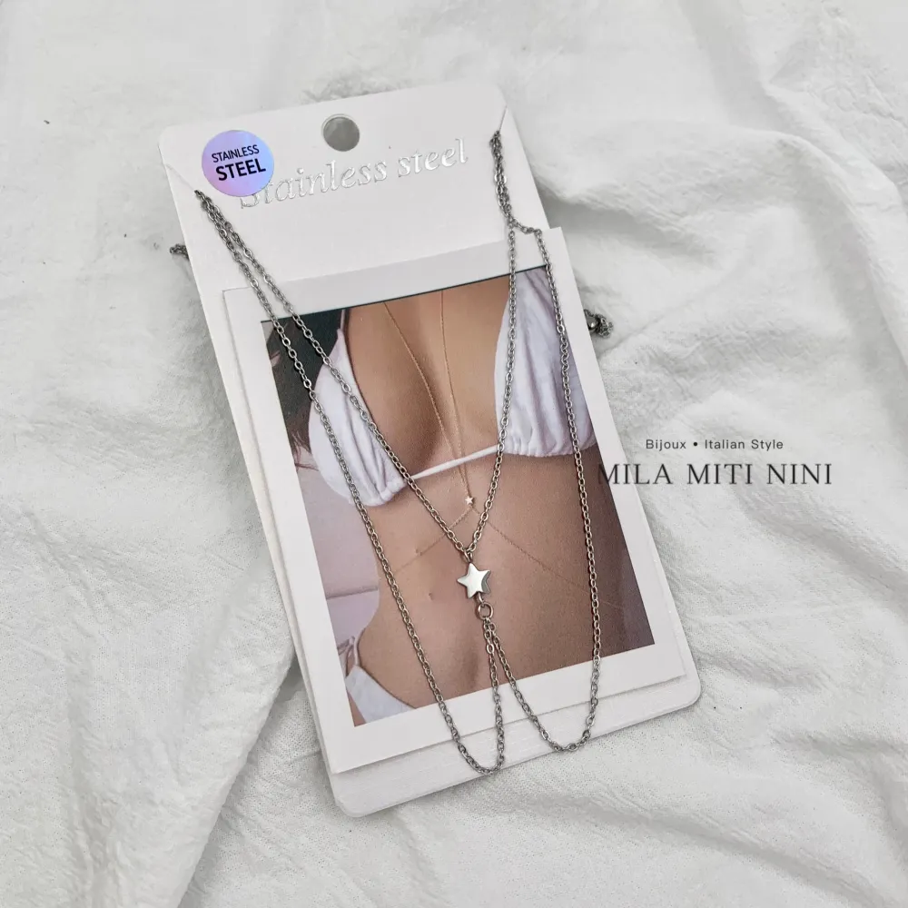 Stella-Catena da Corpo in Acciaio - CAC-413-022