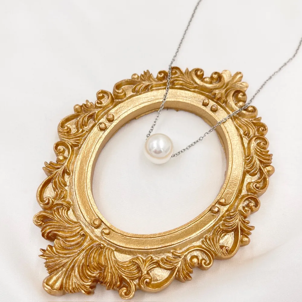 Perla-Collana Corta in Acciaio - CAC-413-1031